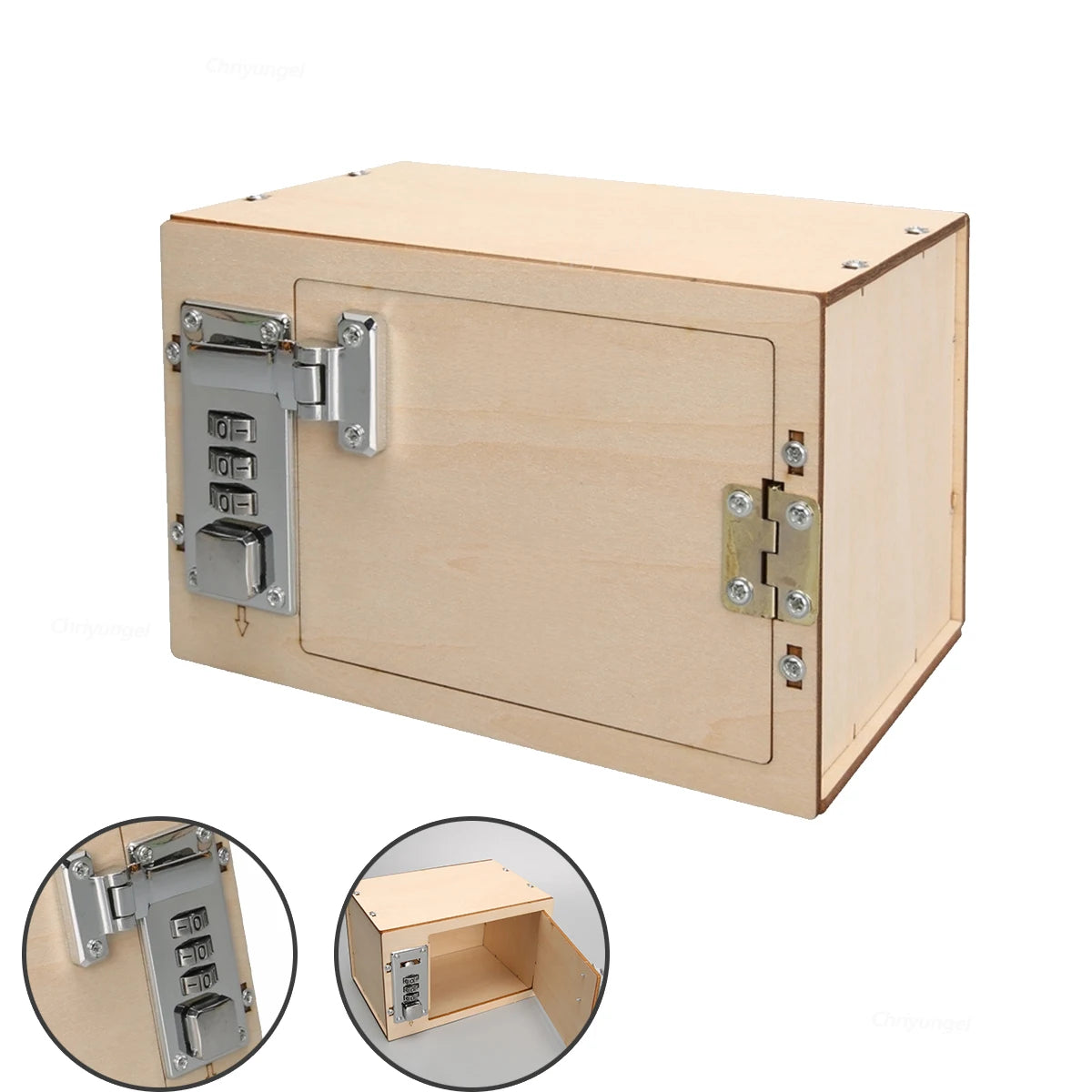 CowLost | diy-wooden-password-box-for-kids-assembling-code-box-science-school-projects-experiment-kits-science-toys-stem-educational-toys |1