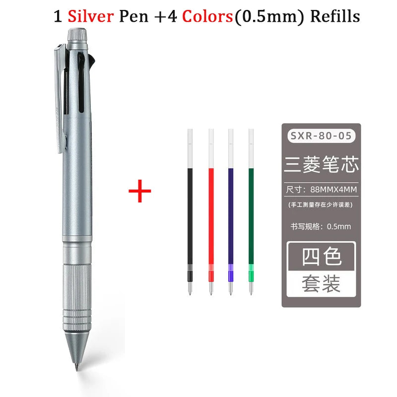 CowLost | product_id-japan-uni-jetstream-metal-5-in-1-ballpoint-pen-mechanical-pencil-msxe5-2000a-0-5mm |13