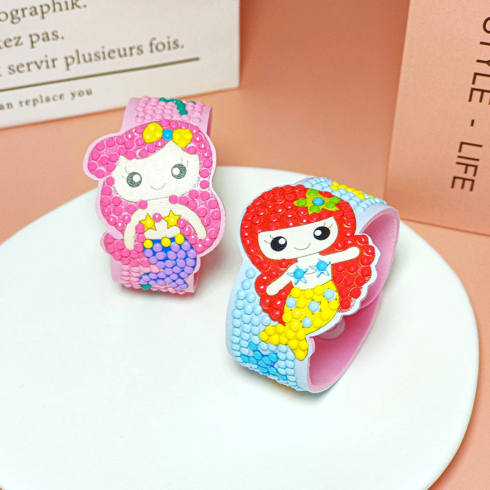 CowLost | product_id-diy-childrens-diamond-drawing-bracelet-kit-with-eva-wristband-gift |25