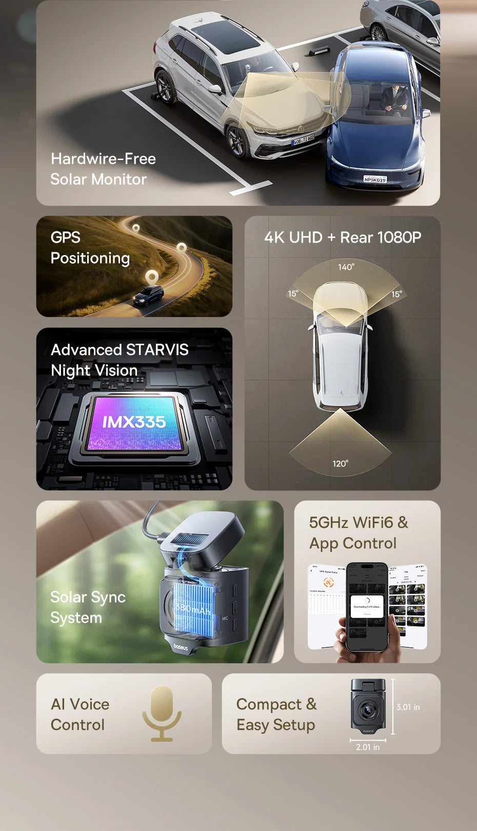 CowLost | baseus-vd1-pro-4k-1080p-dash-cam-uhd-car-camera |9