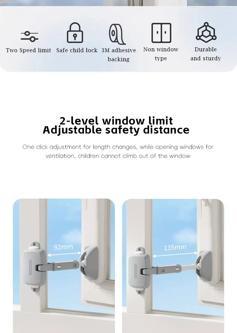 CowLost | aibedila-window-safety-door-lock-buckle-childen-protection-high-rise-anti-fall-windproof |8