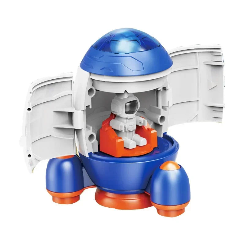 Children's Space Puzzle Toy Car Astronaut Rocket Model Gift for Boys