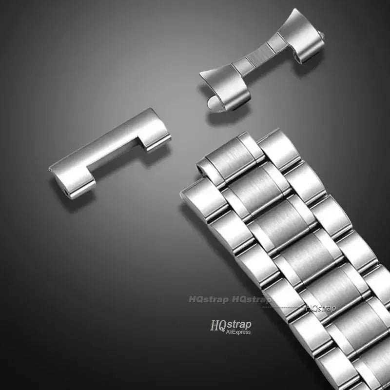 CowLost | product_id-stainless-steel-curved-end-watchband-12-24mm-metal-bracelet-with-folding-clasp |5