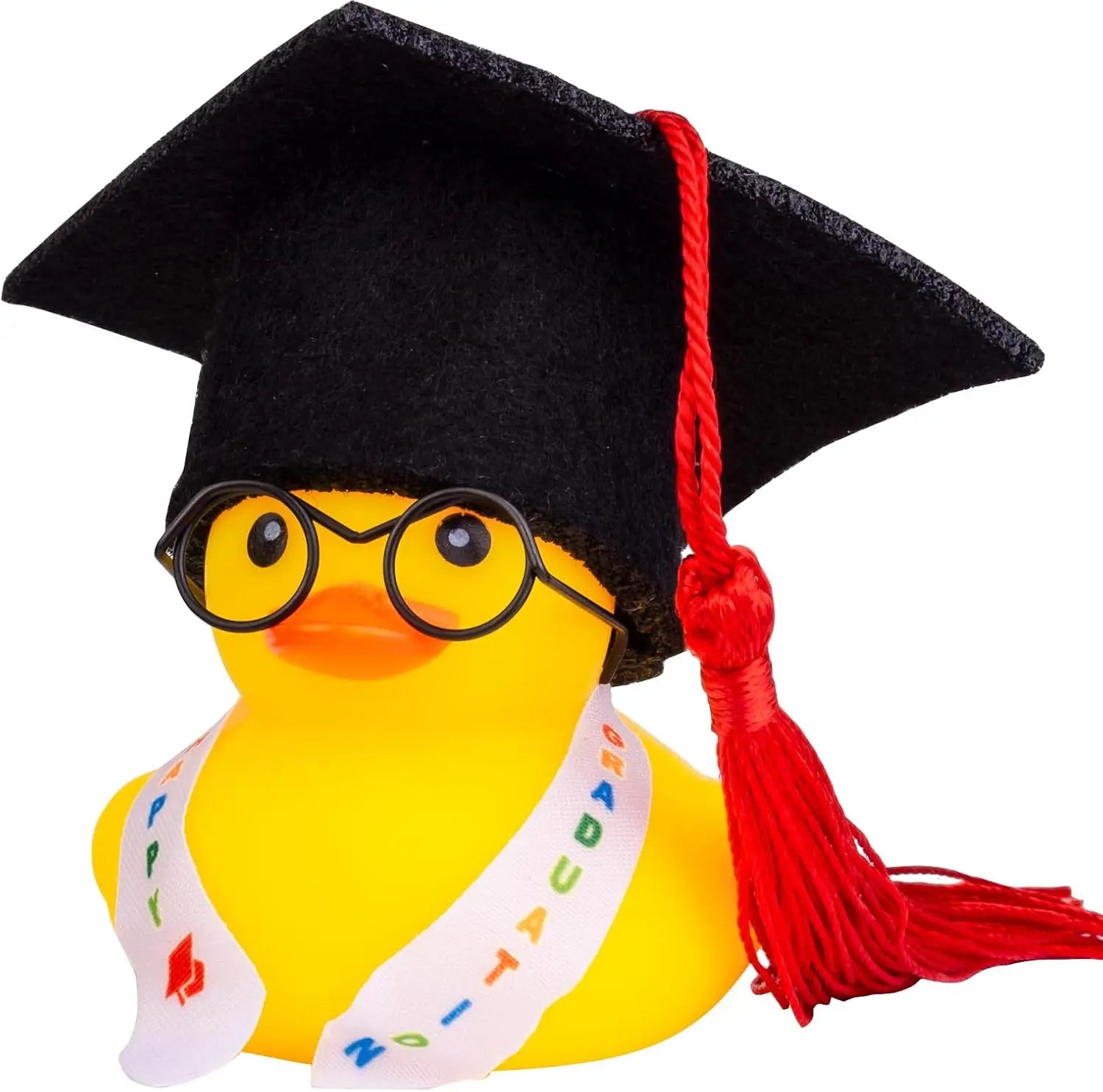 CowLost | product_id-graduation-rubber-duck-car-ornament-set-with-mini-hat-and-glasses |10