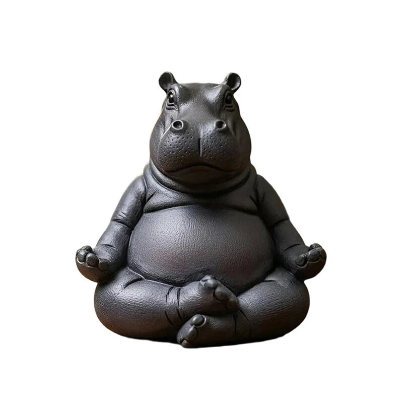 CowLost | product_id-handcrafted-resin-yoga-hippo-meditation-figurine |17