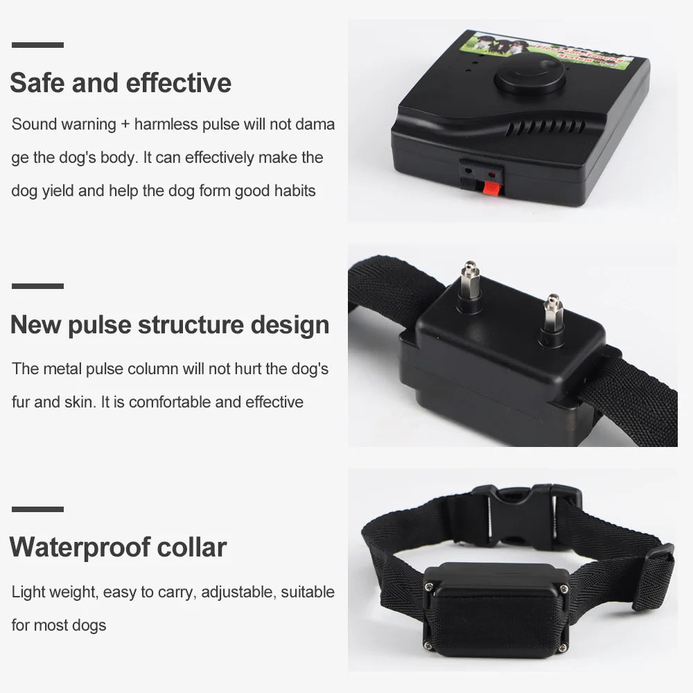 W-227 Rechargeable Electric Dog Fence Training Collar Pet Containment System
