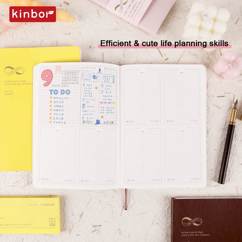 CowLost | product_id-kinbor-a5-pu-planner-78g-paper-weekly-daily-to-do-list-for-time-management |5