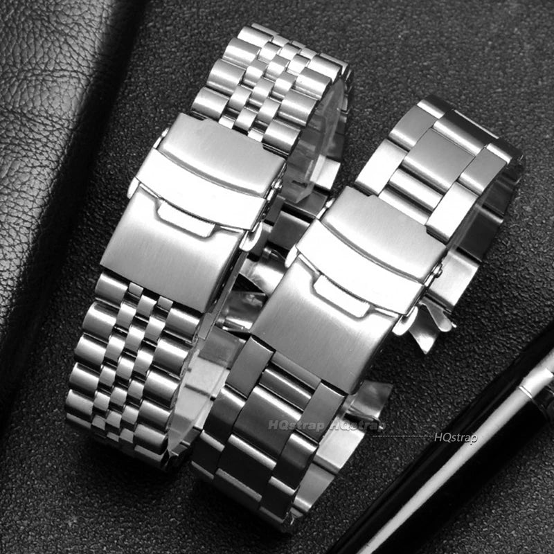 CowLost | bracelets-product_id-stainless-steel-quick-release-watchband-for-seiko-curved-straight-end-jubilee-18mm-20mm-22mm-strap-replacement |7