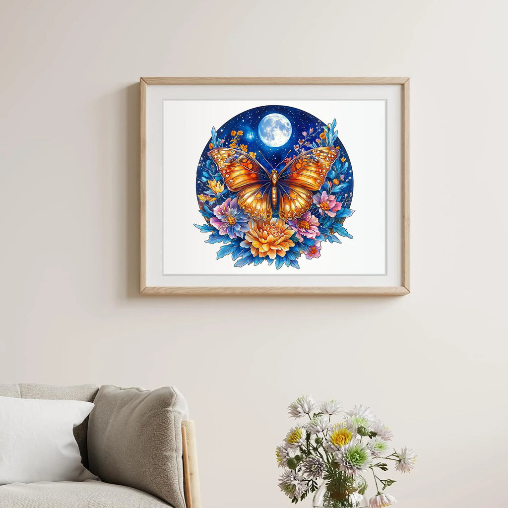 CowLost | wooden-puzzles-for-adults-colorful-butterfly-jigsaw-puzzles-unique-shapes-pieces-insects-puzzles-fabulous-gift-for-kids-and-adu |2