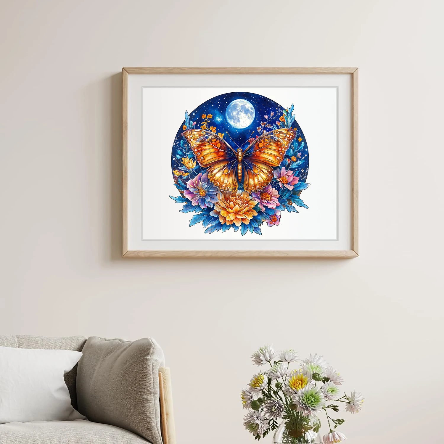 CowLost | wooden-puzzles-for-adults-colorful-butterfly-jigsaw-puzzles-unique-shapes-pieces-insects-puzzles-fabulous-gift-for-kids-and-adu |2