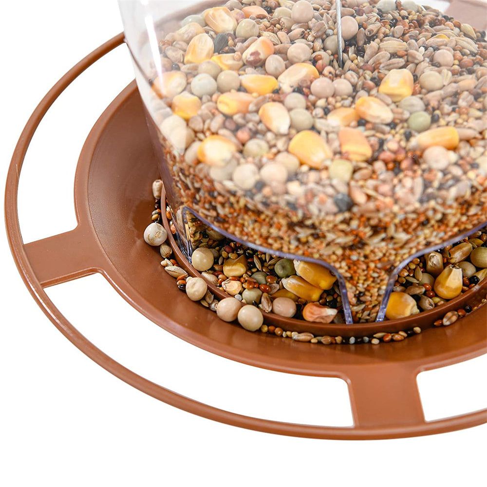 Outdoor Hanging Bird Feeder Multiple Hole Nut and Seed Dispenser Container
