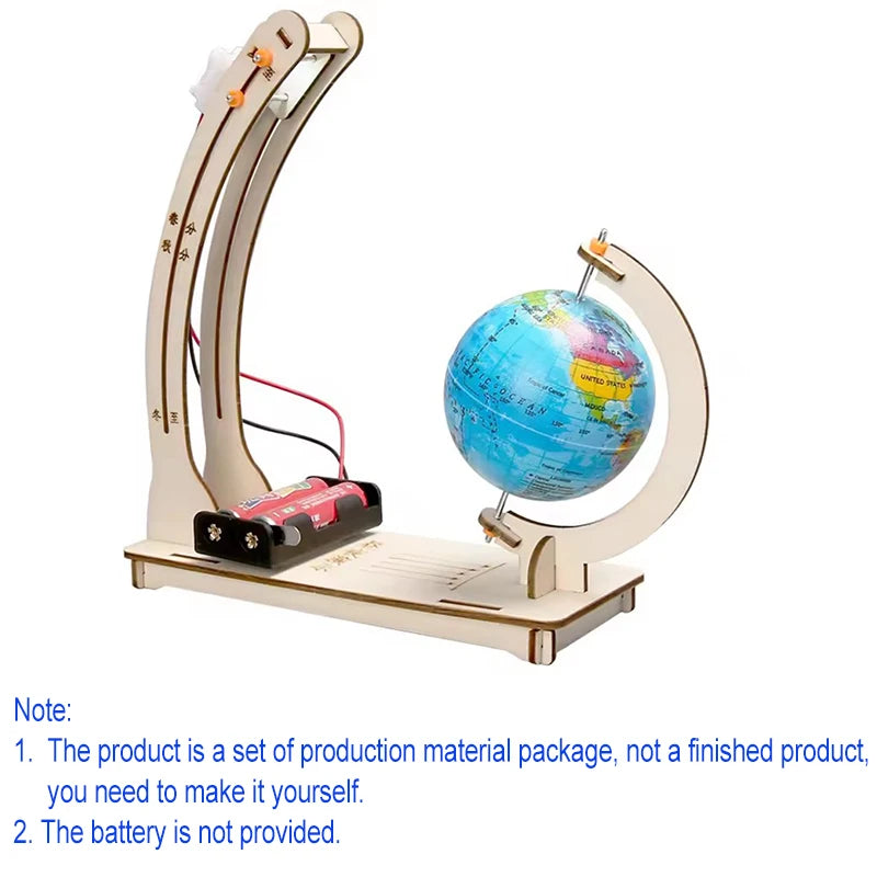 Kids Science DIY Day Night Globe Educational Physics Learning Kit Toy