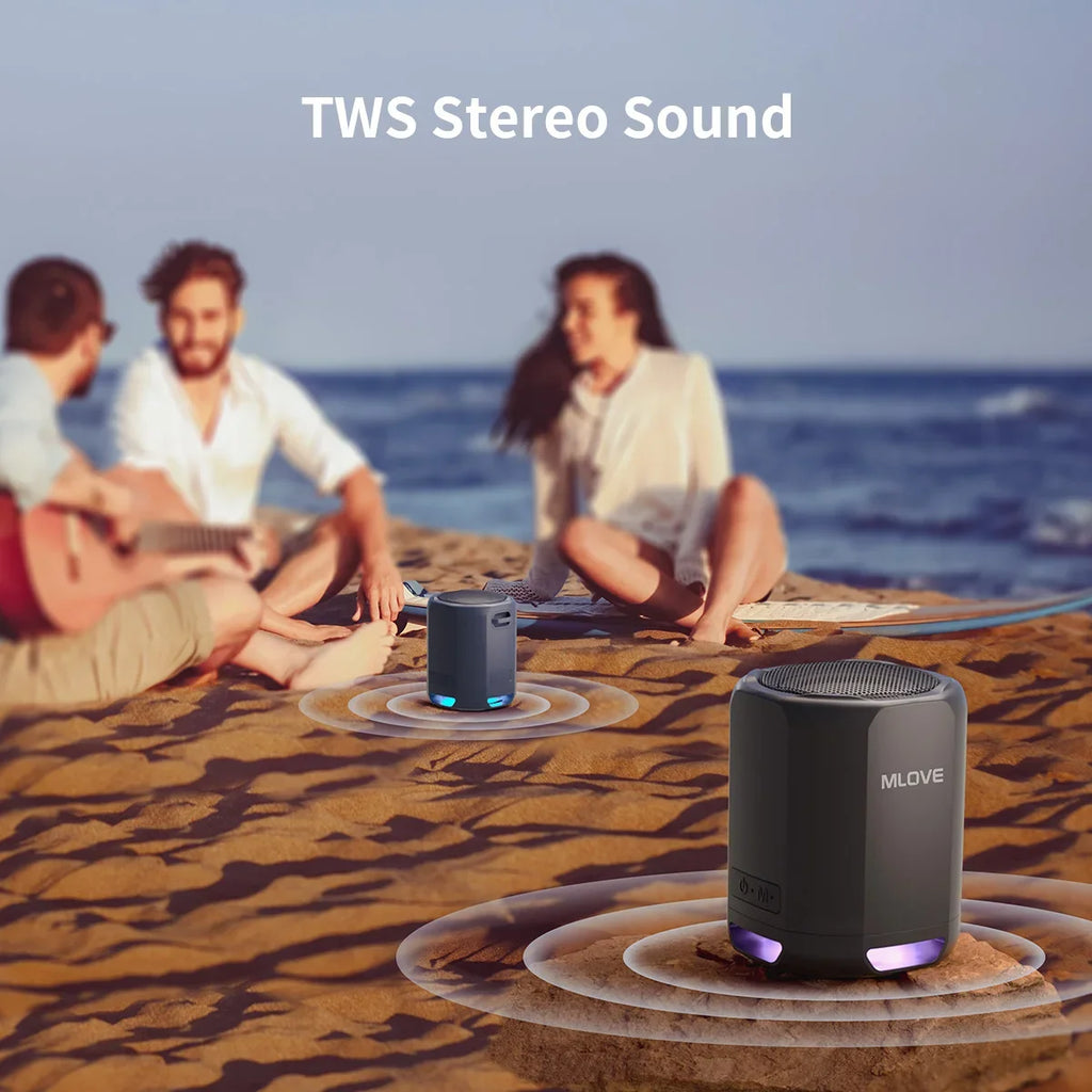 CowLost | mlove-portable-bluetooth-speaker-bluetooth-5-3-rgb-lights-compact-high-fidelity-sound-tws-connectivity |4