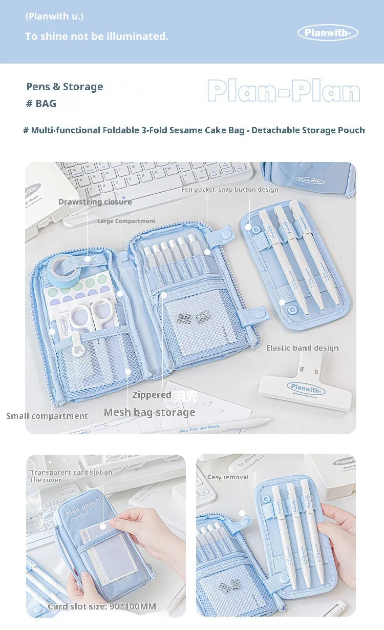 CowLost | product_id-planwith-multi-purpose-standing-pencil-bag-with-detachable-3-layer-desktop-organizer-for-school-work |8