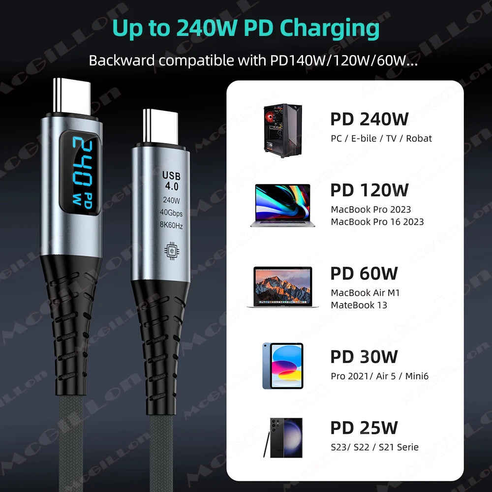 CowLost | product_id-usb-4-0-type-c-to-type-c-cable-8k-40gbps-240w-fast-charge-with-digital-display-for-thunderbolt-4-devices |8