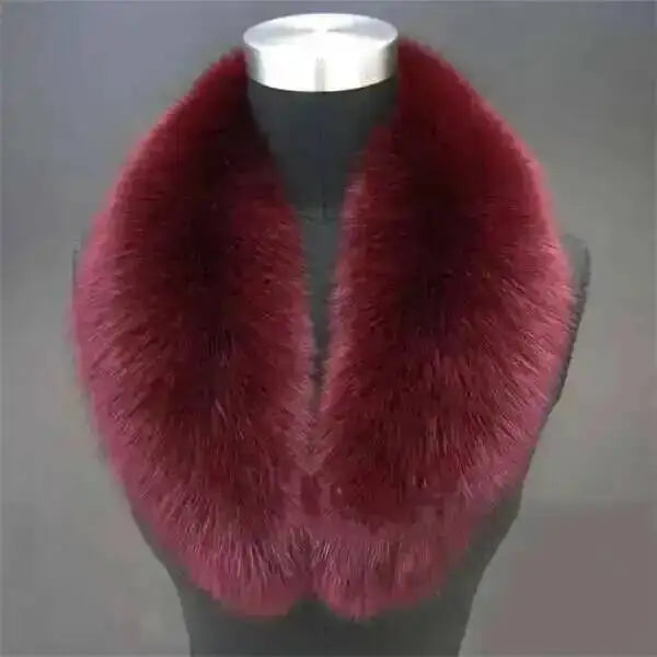 CowLost | natural-color-raccoon-fox-collar-scarf |30