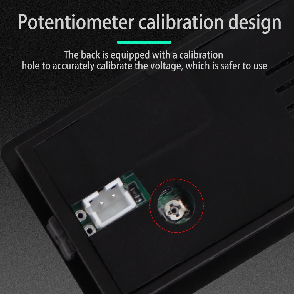 DC 8V-100V Battery Capacity Indicator Voltage Gauge Tester with Temperature Alarm for 12V-48V Lead Acid Lithium LiFePO4