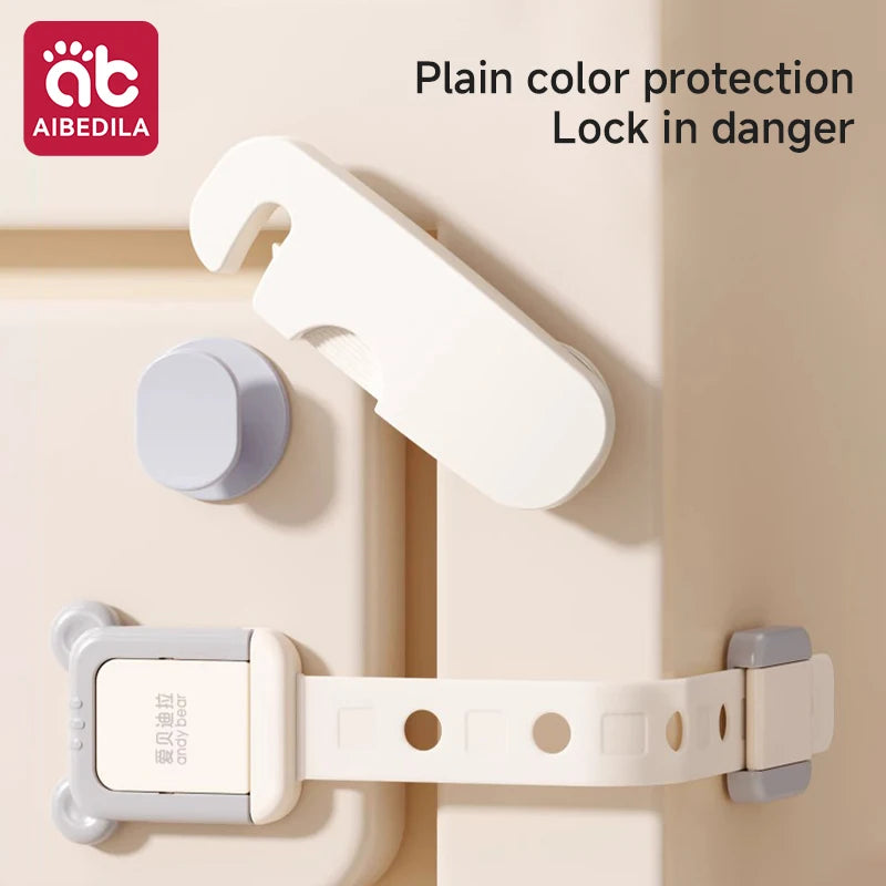 CowLost | aibedila-baby-safety-locks-adhesive-child-proof-cabinet-drawer-door-latches |1