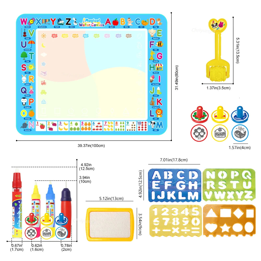 CowLost | product_id-magic-water-drawing-mat-100x80cm-reusable-montessori-educational-toy-for-kids |5