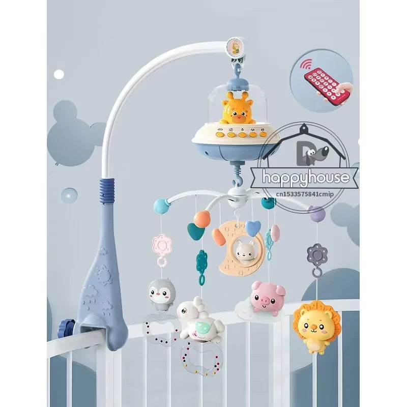 CowLost | musical-baby-crib-mobile-with-lights-music-projection-for-infants-remote-control-crib-toys-for-newborn-baby-mobile-for-crib-toys |6