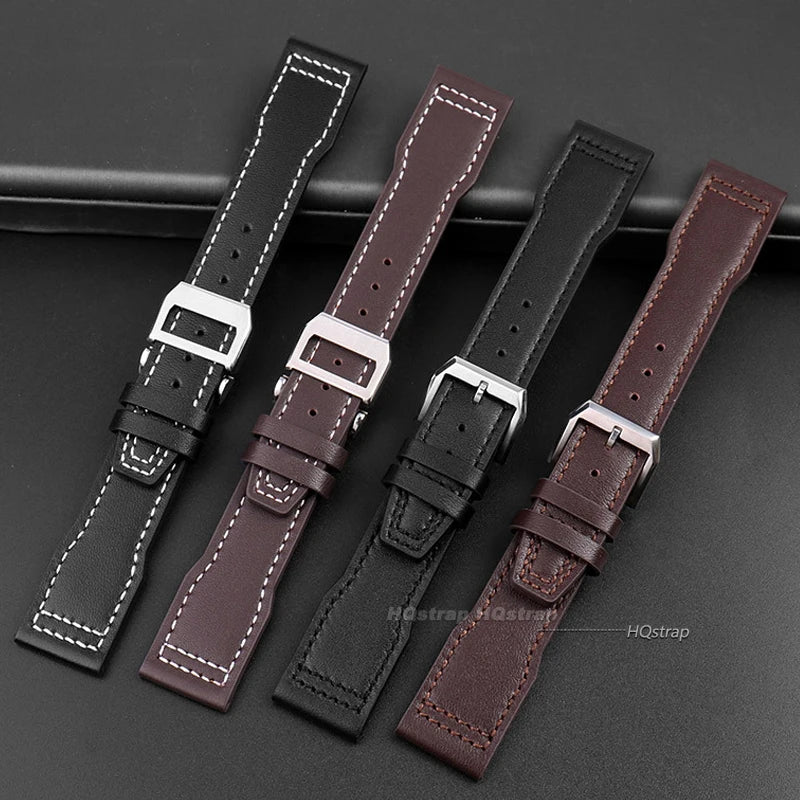 CowLost | bracelets-product_id-20mm-21mm-22mm-cowhide-leather-watchband-for-iwc-pilot-portugieser-portofino-wrist-strap |3
