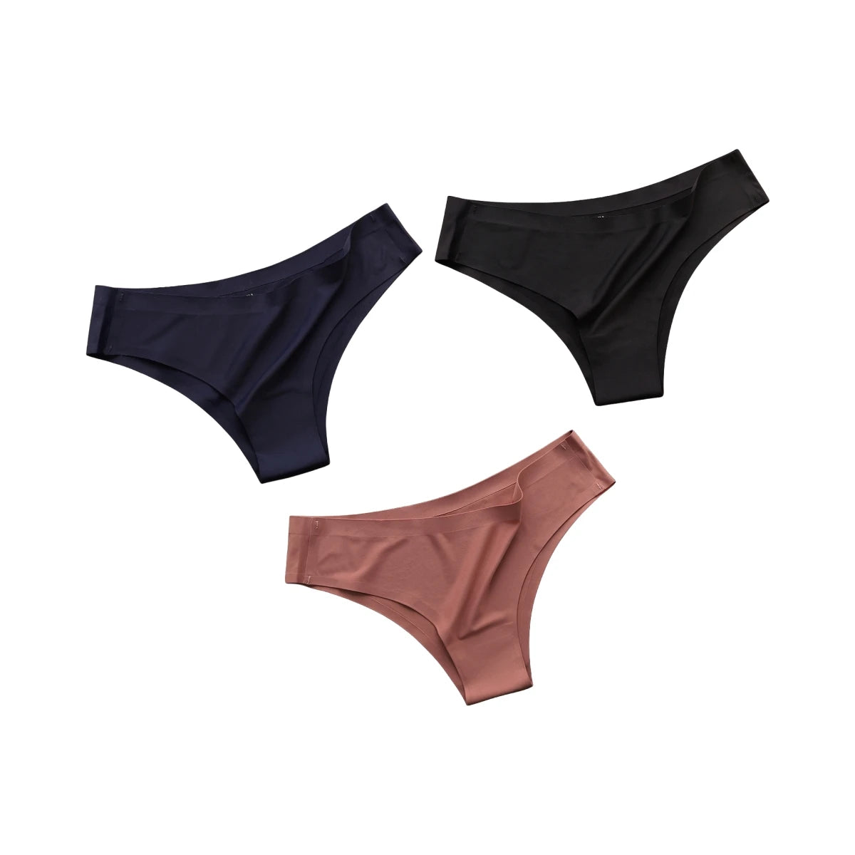 CowLost | product_id-3pcs-women-s-seamless-low-rise-ultra-thin-ice-silk-briefs-solid-color |19