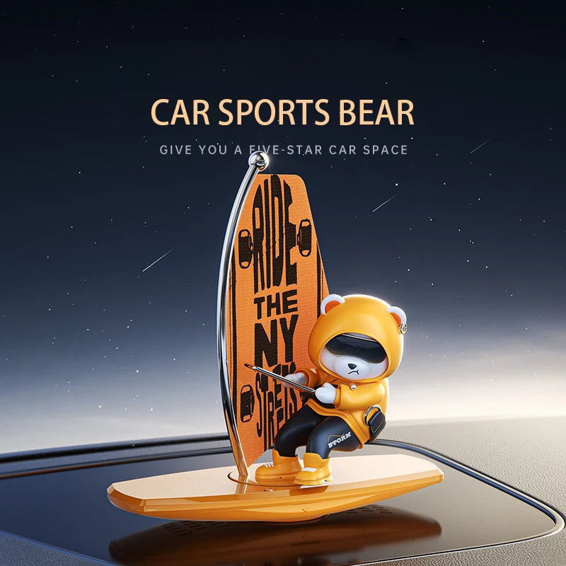 CowLost | surfing-product_id-rocking-surfing-bear-car-ornament-for-center-console |4