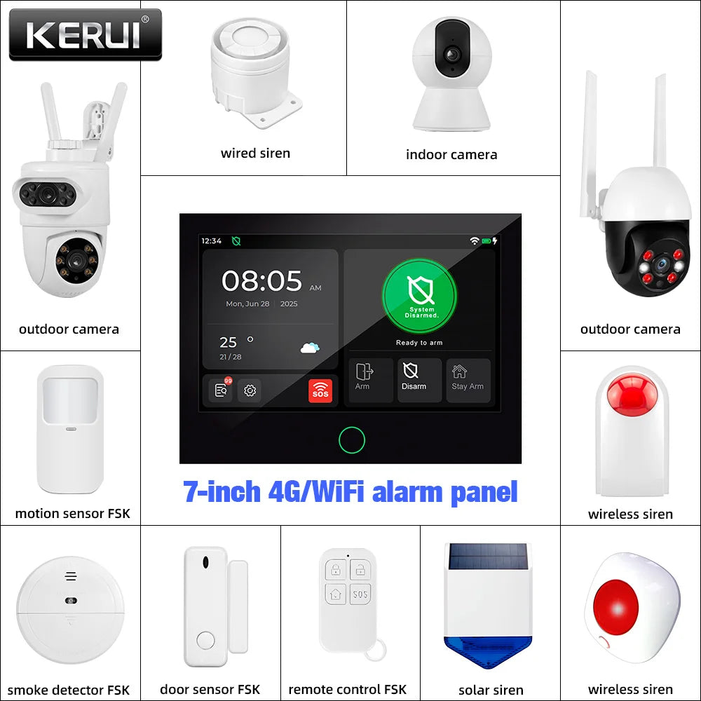 CowLost | fencing-barriers-kerui-4g-wifi-gsm-home-alarm-with-7-inch-ips-large-touch-screen-panel |1