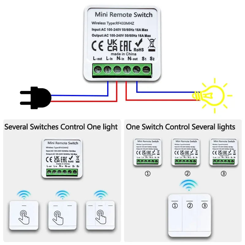 CowLost | automation-control-modules-product_id-rf-433mhz-wireless-diy-smart-switch-1-2-3-gang-wall-panel-remote-relay-module-for-led-light-automation |10