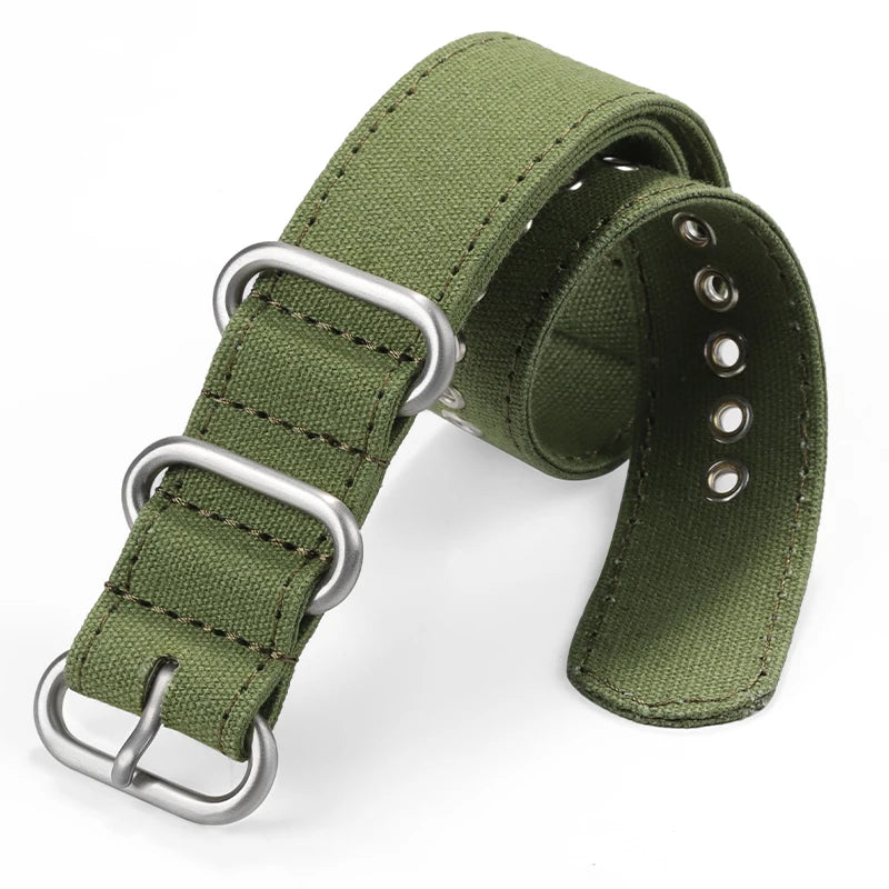 CowLost | product_id-canvas-nylon-watch-strap-with-stainless-steel-buckle-for-seiko-smartwatches-18-20-22-24mm |16