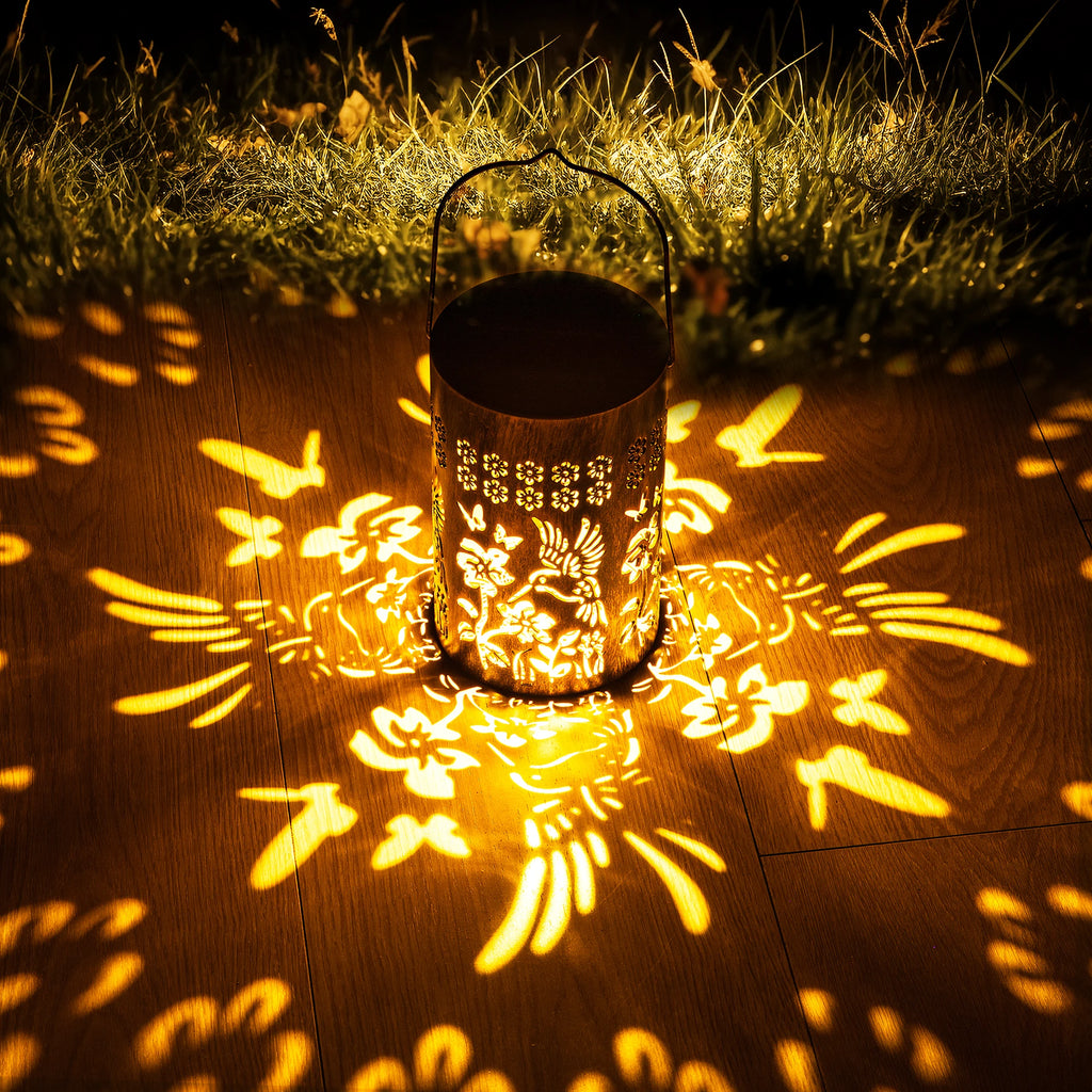 2025 Fairy Solar Lantern with Upgraded LED Beads, IP67 Waterproof Warm White Light for Garden Patio Path
