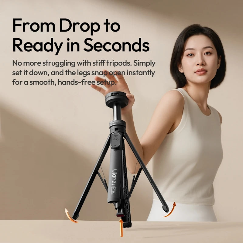 CowLost | ulanzi-mt-85-automatic-phone-tripod-magsafe-selfie-stick-for-iphone-17-16-15 |2