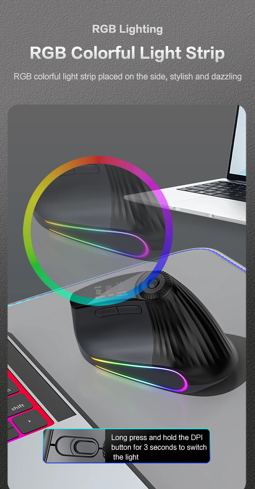 CowLost | backlit-wireless-ergonomic-mouse-with-smart-flying-scroll-function-adjustment-knob-bluetooth-2-4g-rechargeable-gaming-mouse |17