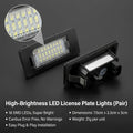 CowLost | product_id-canbus-led-license-plate-lights-2x-for-bmw-3-5-series-e39-e60-e61-e90-e92 |1