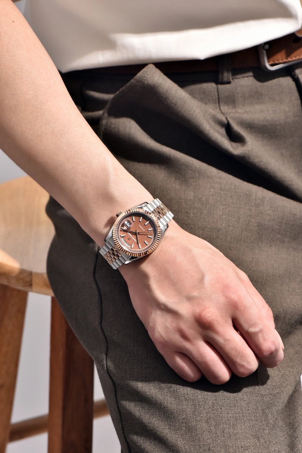 CowLost | pagani-design-2025-new-enamel-dial-dd36-luxury-silver-gold-automatic-watch |9