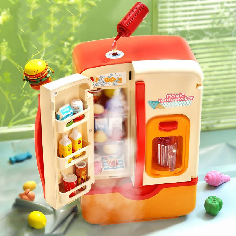CowLost | fencing-barriers-kids-mini-electric-double-door-play-refrigerator-toy |2