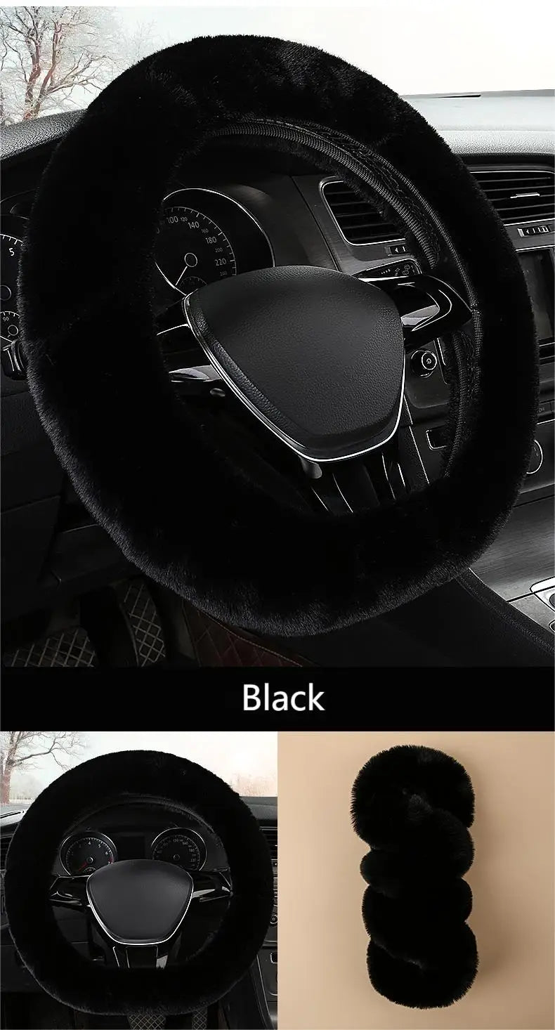 CowLost | soft-and-fluffy-otter-rabbit-plush-steering-wheel-cover-for-13-4-15-75-diameter-steering-wheels |16