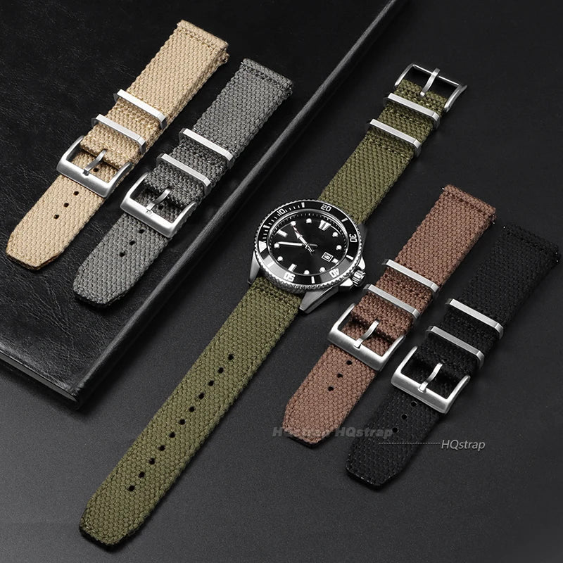 CowLost | product_id-universal-nylon-quick-release-sport-watch-strap-20mm-22mm-black |5
