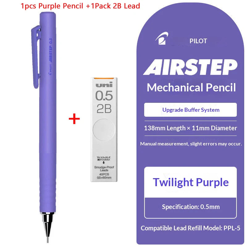 CowLost | product_id-pilot-airstep-has-15-0-5mm-mechanical-pencil-auto-lead-advance-colorful-barrel-stable-writing |19