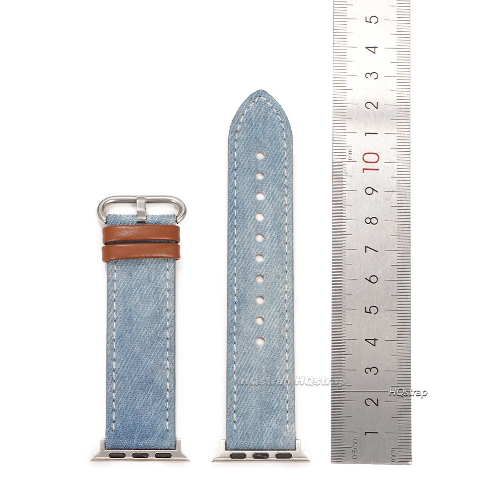 CowLost | watch-bands-product_id-hqstrap-sailcloth-denim-leather-watch-band-for-apple-watch-series-10-5-38-49mm |8