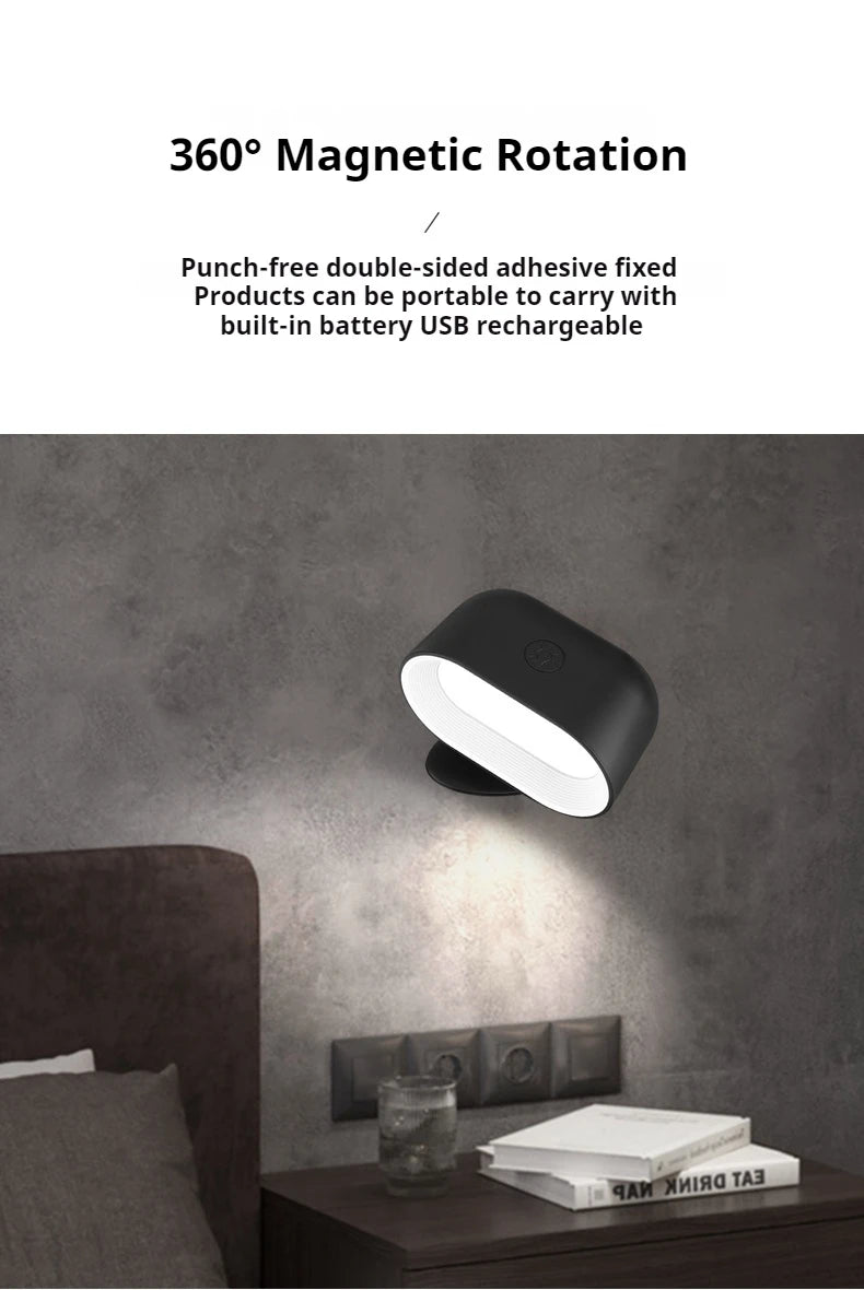 CowLost | product_id-rechargeable-led-wall-light-with-360-rotation-magnetic-touch-remote-control |21