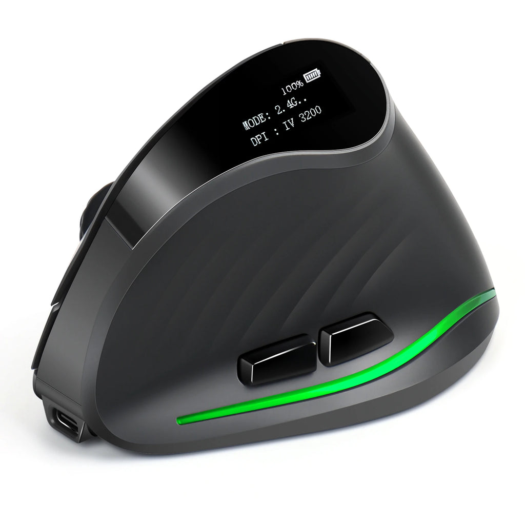 CowLost | product_id-lefon-f35c-ergonomic-vertical-wireless-bluetooth-mouse-4000dpi-oled-screen-for-pc-laptop |1
