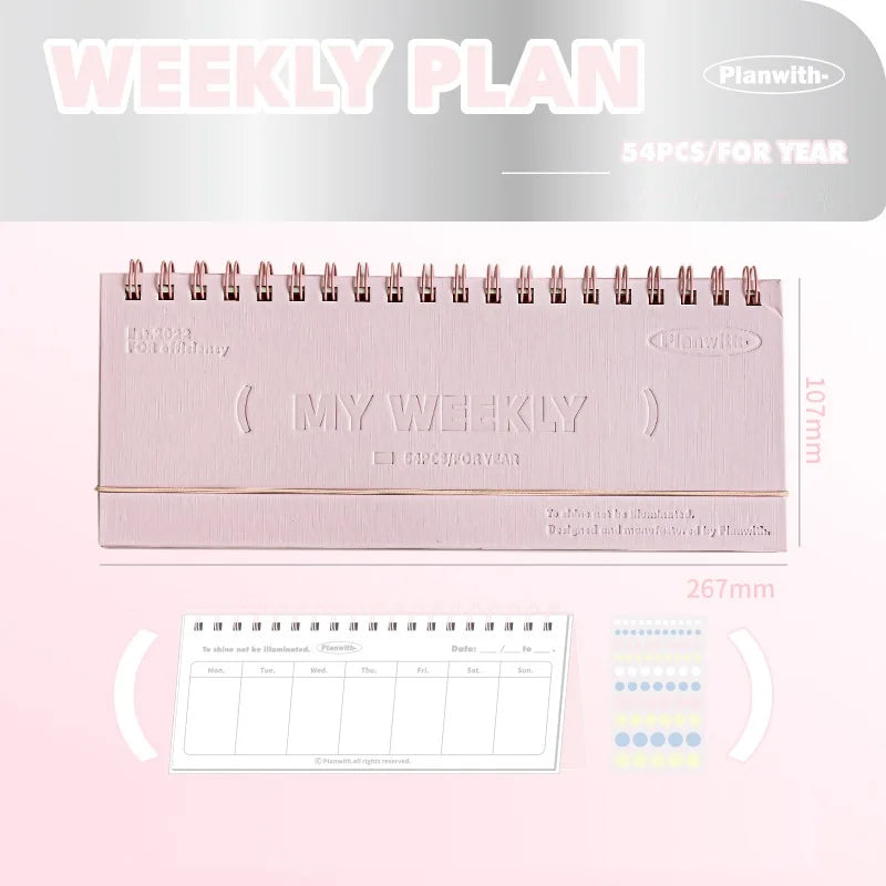 CowLost | product_id-planwith-weekly-flip-up-small-notebook-portable-horizontal-coil-notepad |24