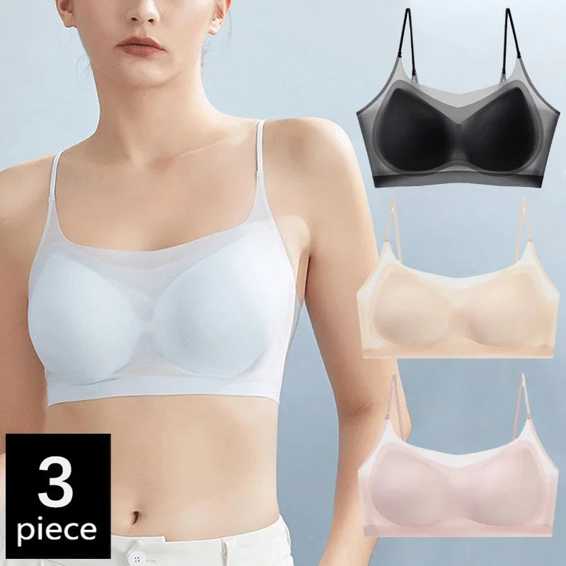 CowLost | product_id-fallsweet-3pcs-wireless-seamless-ice-silk-push-up-bra-for-small-cups-women |2