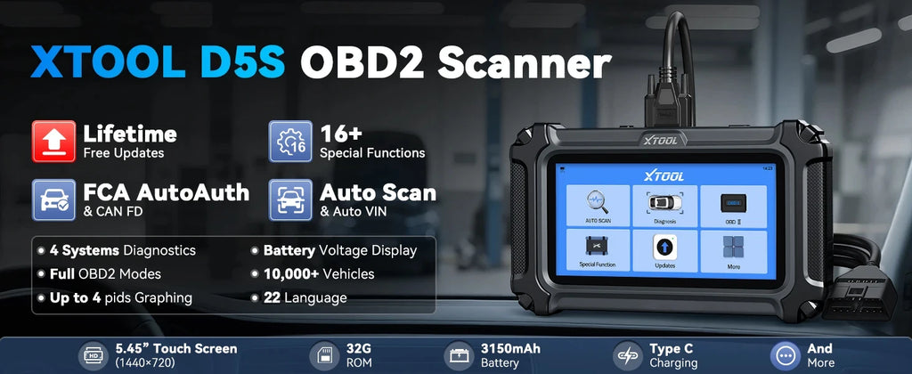 CowLost | xtool-d5s-car-diagnostic-tools-5-system-auto-obd2-scanner-ecu-reset-abs-epb-srs-engine-at-scanner-16-reset-lifetime-free-update |6