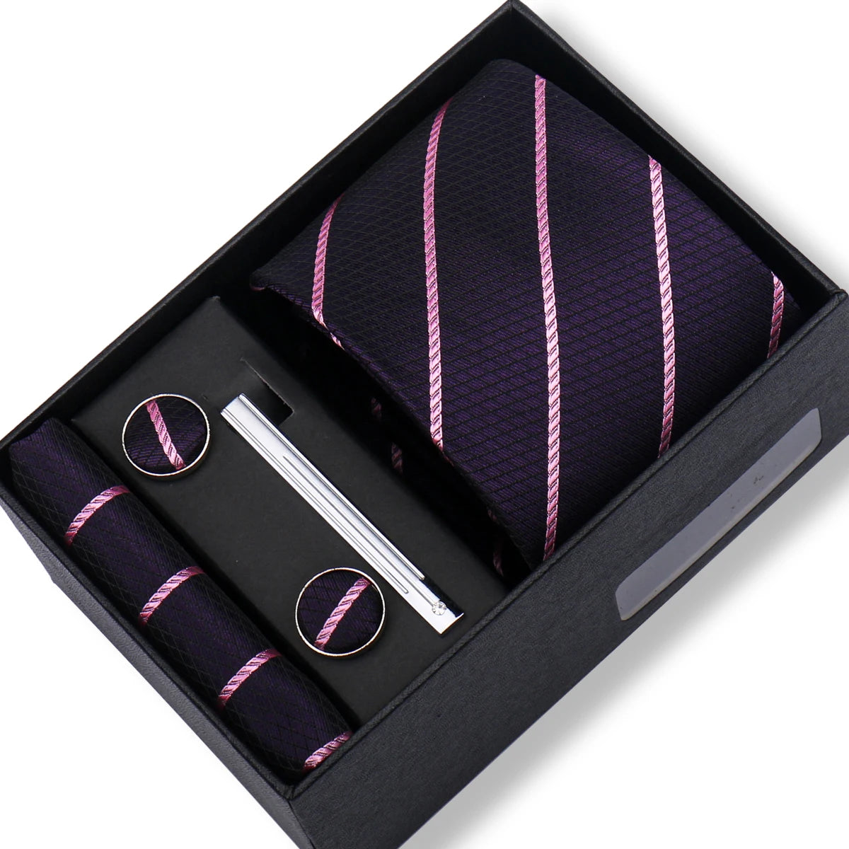 CowLost | tie-men-with-box-top-quality-business-ties-hanky-cufflink-set |59