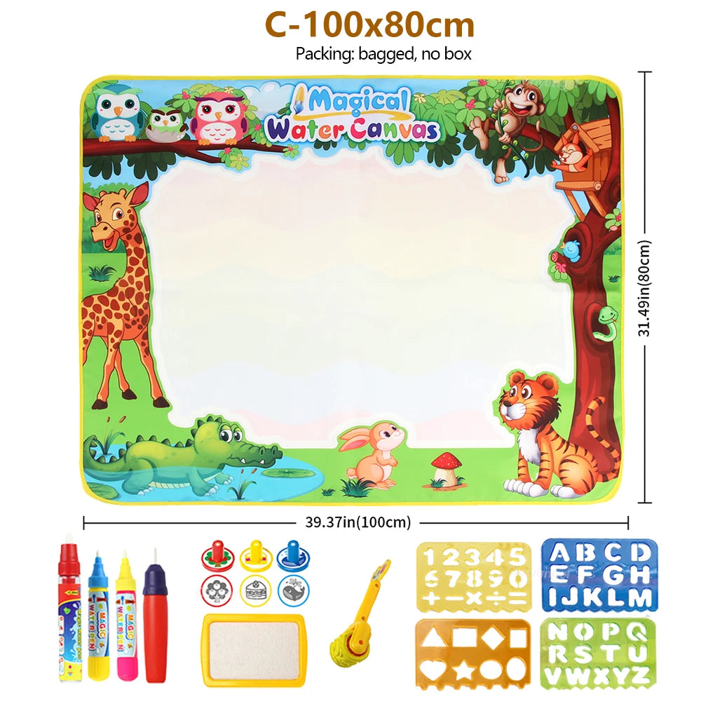 CowLost | product_id-magic-water-drawing-mat-100x80cm-reusable-montessori-educational-toy-for-kids |15