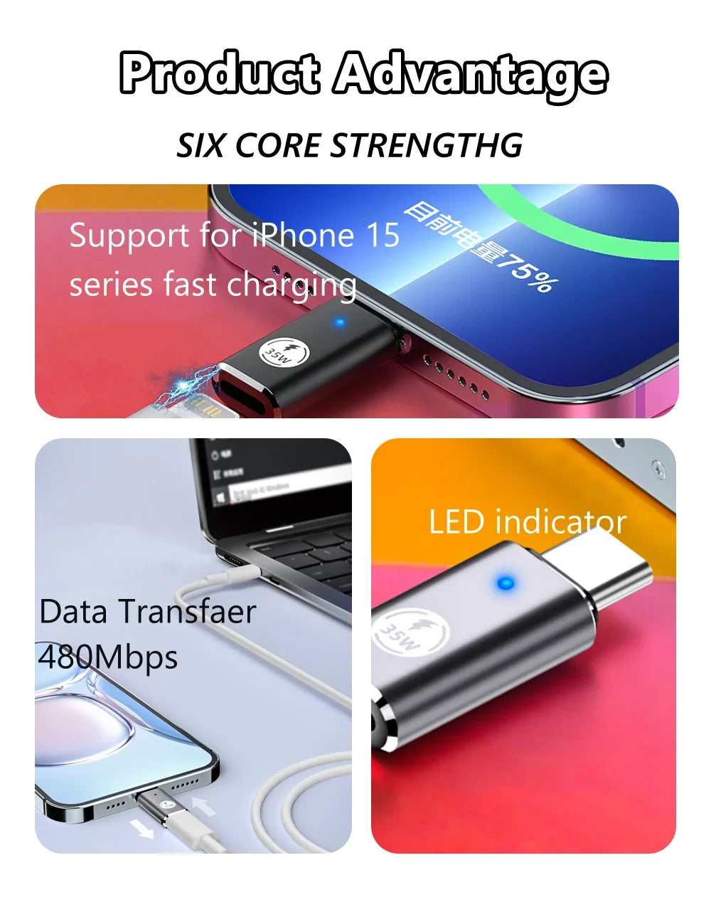 CowLost | product_id-usb-c-to-ios-adapter-pd-35w-fast-charging-otg-data-transfer-for-iphone-15-ipad |9