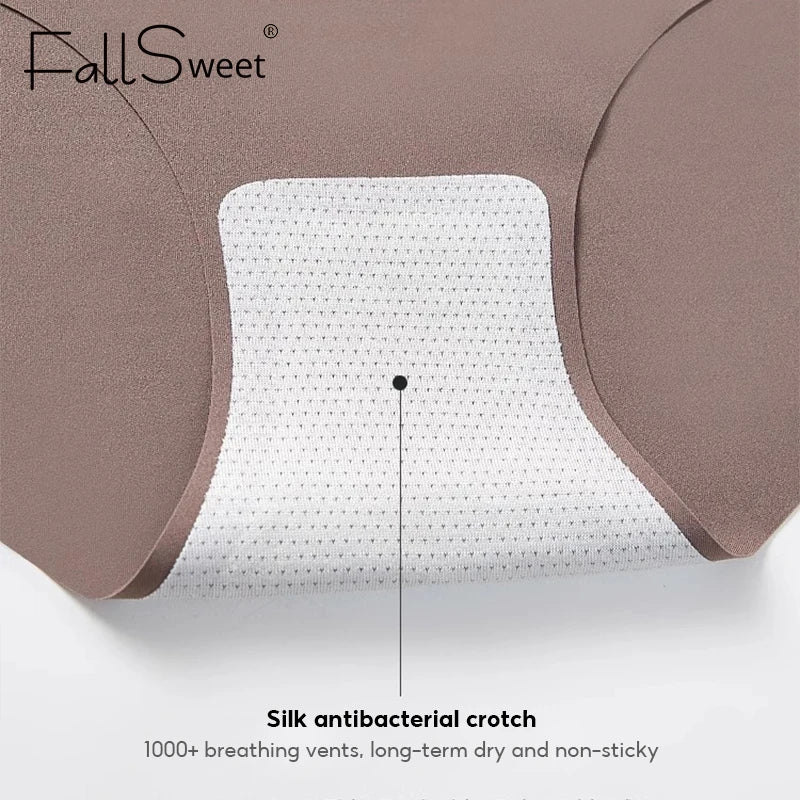 CowLost | product_id-5pcs-seamless-ultra-thin-high-elastic-mulberry-silk-womens-briefs |6