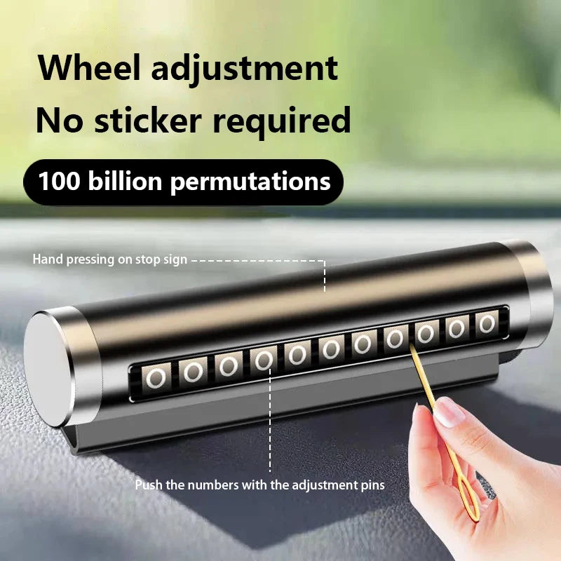 CowLost | decor-product_id-metal-car-temporary-parking-card-aluminum-phone-number-plate-universal-sticker |1